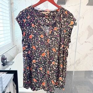 Daniel Rainn Multicolor Floral Blouse